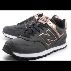 New Balance Precious Metals 574 Black & Rose Gold